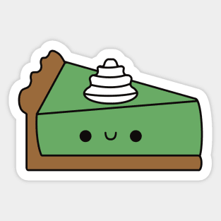 Cute Kawaii Key Lime Pie Sticker